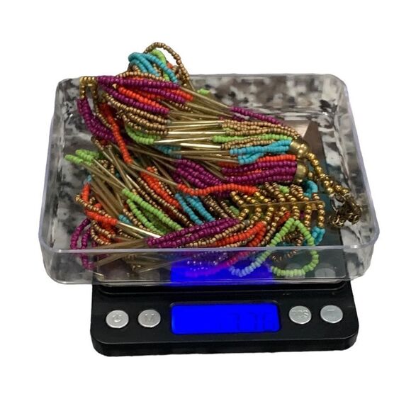 ⭐️Rare⭐️ Rainbow Beaded Necklace - Picture 2 of 2